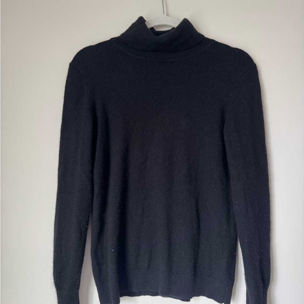 Talbots Black Turtleneck Sweater